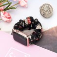 thumbnail image 1 of 3 paquetes compatibles con Apple Watch Band Scrunchies 38 mm Tela Patrón suave Tela impresa Pulsera Pulsera Mujer Iwatch Bandas elásticas Scrunchy 40 mm, 1 of 3