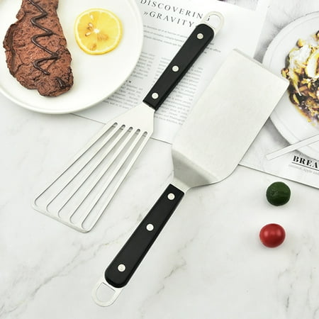 

Fogcroll Frying Spatula Heavy Duty Comfortable Handle Heat Resistant Unbreakable Anti-impact Steak Spatula for Restaurant