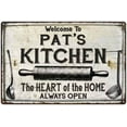 thumbnail image 1 of PAT'S Kitchen Farmhouse Sign Gift 8x12 Metal 208120033390, 1 of 1