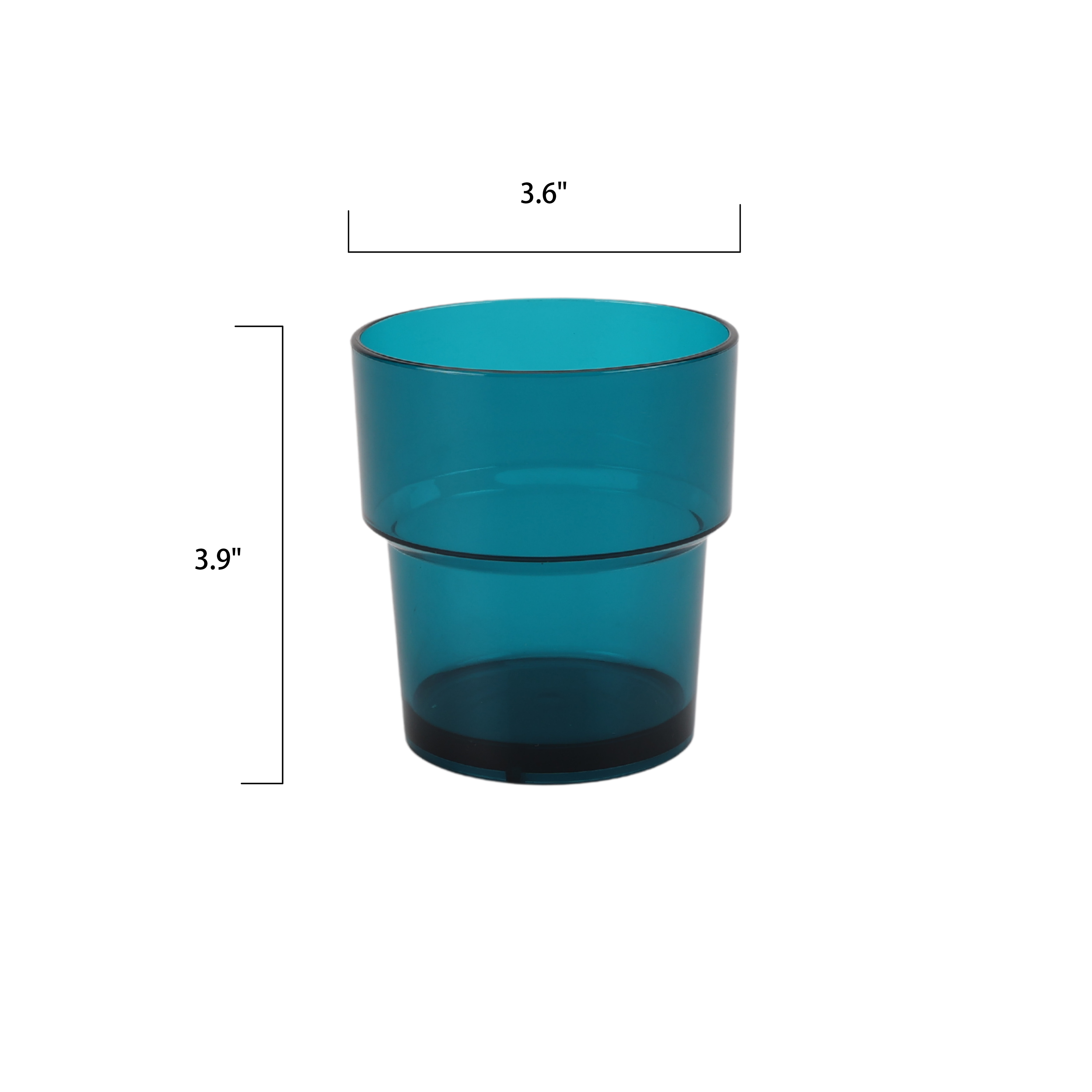 Mainstays 3-Quart Acrylic Pitcher with Stackable Tumbler Pitcher Set, Teal