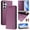 Darkpurple, variant on Allytechgroup Flip Wallet Case for Samsung Galaxy S24, Compatible with MagSafe RFID Blocking PU Leather Shell with Credit Card Slot Shockproof Protective Back Cover for Samsung Galaxy S24, Purple