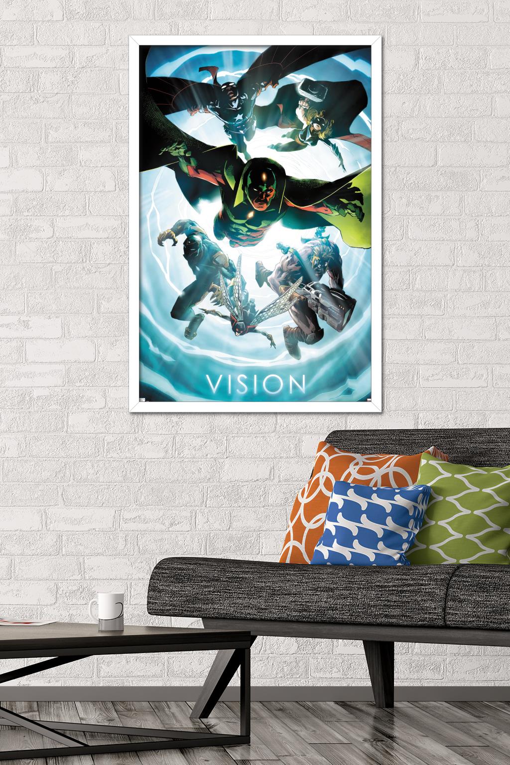 Marvel Comics - Vision - Avengers #1 Wall Poster, 22.375" x 34", Framed