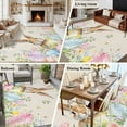 thumbnail image 5 of 5'x7' Area Rugs, Easter Indoor Outdoor Area Rug for Living Room Bedroom, Vintage Spring Bunny Eggs Farmhouse Floral Leaves Washable Bathroom Rugs Kitchen Floor Carpet Mats Home Decor Aesthetic, 5 of 8