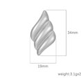 thumbnail image 2 of Chunky Gold Statement Earrings for Women,Fashion Large Geometric Wings Drop Earrings  Shell Wavy Dangle Earrings Trendy Jewelry Gifts, 2 of 14