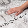 thumbnail image 3 of Addison Rugs Dream Shag Premium Machine Washable Transitional Woodsy Animals Gray Runner Rug, 2'3" x 7'6", 3 of 8
