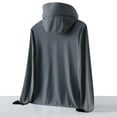 thumbnail image 4 of Gamivast Hooded Sun Shirts for Men Zip up Face Cover Sun Protection Hoodie Soft Cooling Jacket Neck Gaiter Long Sleeve Outdoor Fishing Cycling Outfits, 4 of 4