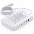 thumbnail image 3 of 2085W Charging Station for Multiple Devices - ETEPEHI 7-Port Fast Charger - 2 AC Outlets, 2 USB-C PD 20W & 3 USB-A 15W, Desktop Charging Hub for Laptop Phone Tablet, 3 of 7