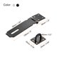 thumbnail image 2 of Uxcell 5 Inch Padlock Latch, Pestillo de acero inoxidable para puerta de granero, pestillo de seguridad, negro y plateado, 2 of 6