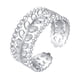 thumbnail image 1 of Anillo Abierto Hueco Yinane Plata ajustable, 1 of 8