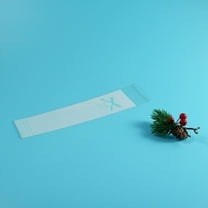 WHAMVOX 100pcs Long Transparent Self-adhesive Sealing Bag DIY Gift and Candy Packaging Bags Cookie Finger Biscuits Bakery Bags (Blue)