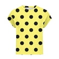 thumbnail image 4 of yillto Women Tshirts Short Sleeve Crewneck Casual Tee Pokla Dot Printed Summer Loose Shirts Tops, 4 of 5