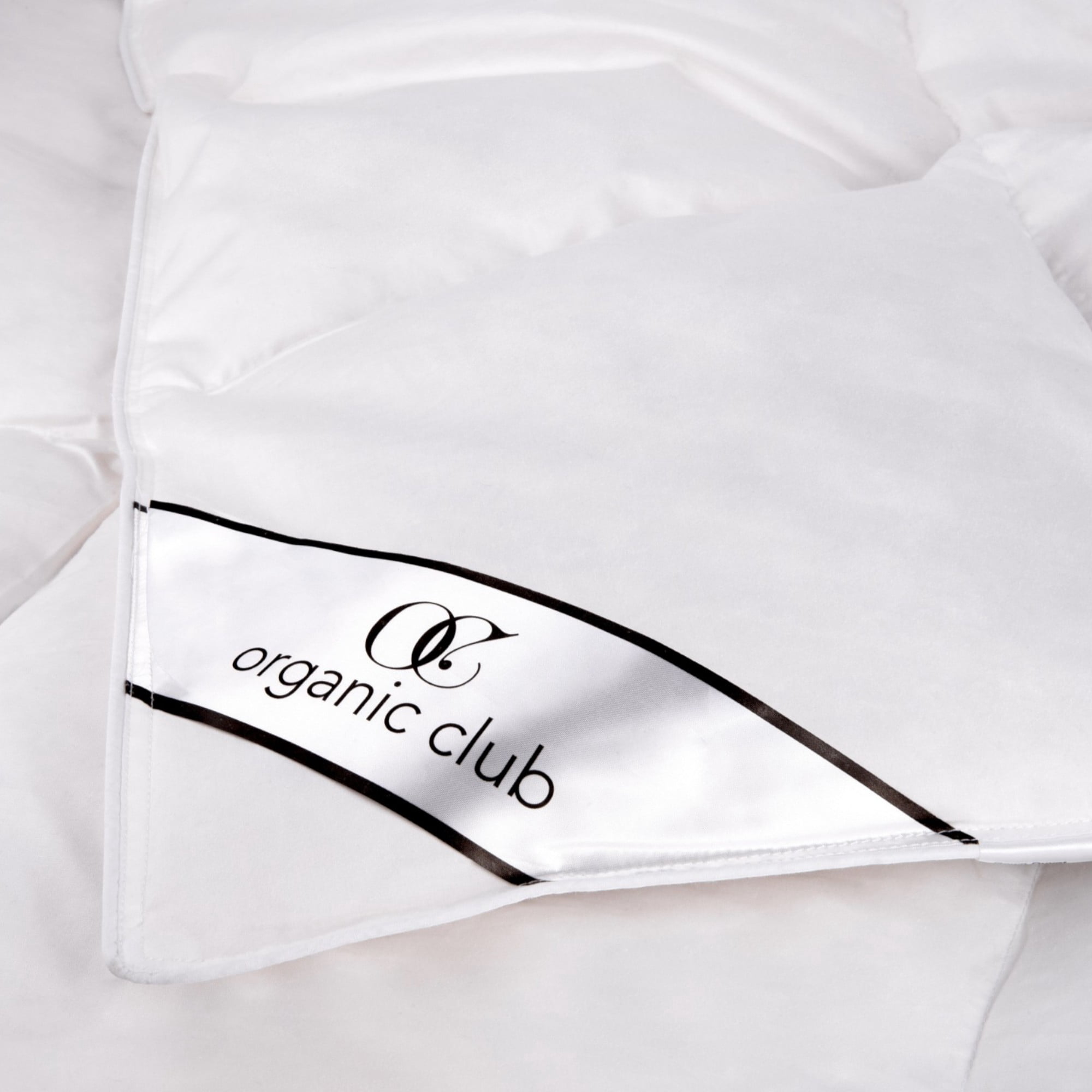 Organic Club Queen Cotton Duvet with Feather and Duck Down Filling 100% Cotton Cover Comforter All-Season Bedding Queen Size 87x87" (220x220 cm), Machine Washable, White