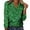 Green, variant on Sparkly Boho Print Long Sleeve Tunic Top for Women – Crew Neck Pullover Blouse, Fall 2025 Trendy Sweatshirt Style Ladies Casual Shirt
