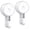 White, variant on Aship Suction Cup Hooks, 2 Pcs Waterproof Suction Hook, No Drill Damage-Free Removable Shower Hooks for Bathroom Kitchen Towel Bathrobe Loofah, Residue-Free Adhensive Hooks, Max Load 11LB/5KG, White