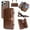 Brown, variant on Feishell for iPhone 15 Pro Max Crossbody Wallet Case,PU Leather Lager Capacity Detachable Cover Magnetic Buckle Card Slots Zipper Pocket Kickstand Phone Case with Adjustable Shoulder Strap,Black