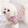 thumbnail image 6 of OutmaxHome Small Medium Dogs Summer Clothes Dog Striped Shirt Vest Pet Outfit for Chihuahua Teddy, 6 of 9