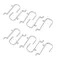 thumbnail image 2 of 20 Pcs Crochets pour Panneau Perforé Crochets en Plastique pour Panneau Perforé Crochets pour Panneau Perforé de Cuisine Crochets de Rangement pour Panneau Perforé pour la Maison, 2 of 10