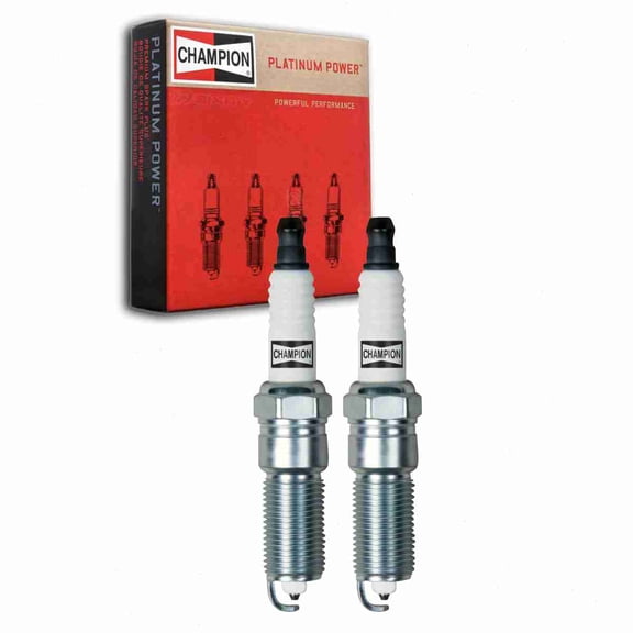2 pc Champion 3570 Platinum Spark Plugs for RE14PMC Ignition Wire Secondary Fits select: 2013-2015 CHEVROLET MALIBU, 2003-2008 DODGE RAM 1500