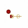 thumbnail image 1 of Fine Jewelry Vault UBUERRD600Y14R Created Ruby Stud Earrings, 14K Yellow Gold - 2 CT TGW , 2 Stones, 1 of 1
