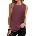 thumbnail image 4 of Sherrylily Women Tank Tops Crew Neck Sleeveless Casual Loose Fit Tee Shirts S-2XL, 4 of 7