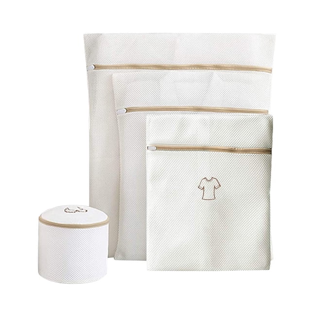 Bolsas de lavandería con cremallera Bolsas de almacenamiento de ropa Lavadora portátil Bolsas de ropa interior Organizadores, 4pcs / set Inevent HA003982-01
