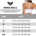 thumbnail image 5 of Deportivo Mujer Sujetadores Deportivos con Espalda Cruzado Tirantes Acolchadas Alto Impacto para Entrenamiento Yoga Correr Fitness nine bull  M, 5 of 5
