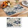 thumbnail image 6 of Green Blue Floral Placemats Set of 6, Spring Vintage Beige Flower Botanical Blossom Non-Slip Place Mats Washable Table Mats for Kitchen Dining Table Decorations Indoor/Outdoor, 6 of 9