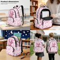 thumbnail image 3 of DISNIMO Backpack and Lunch Box Set for Girls 10-12, Axolotl Music Note Print 17 Inch Schoolbag with Pencil Case for Primary Middle School Students, Large Capacity Lightweight Daypack for Travel, 3 of 7