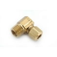 thumbnail image 2 of 3/8" Compression x 3/8" Male Pipe Thread Brass 90 Degree Elbow Lead Fr, Pack of 10, 2 of 3