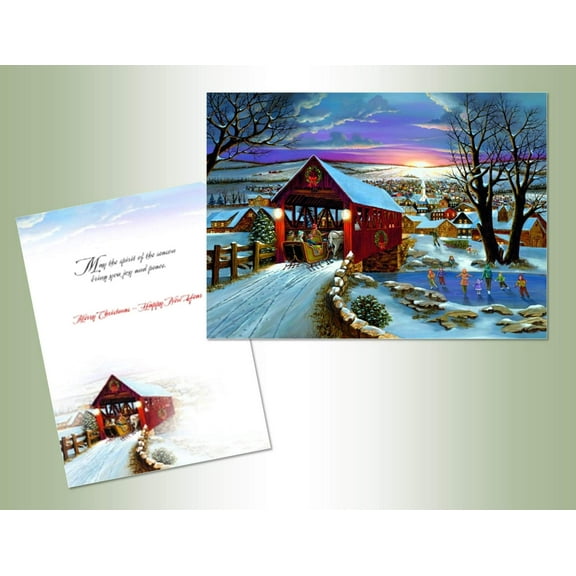Covered Bridge Christmas Cards