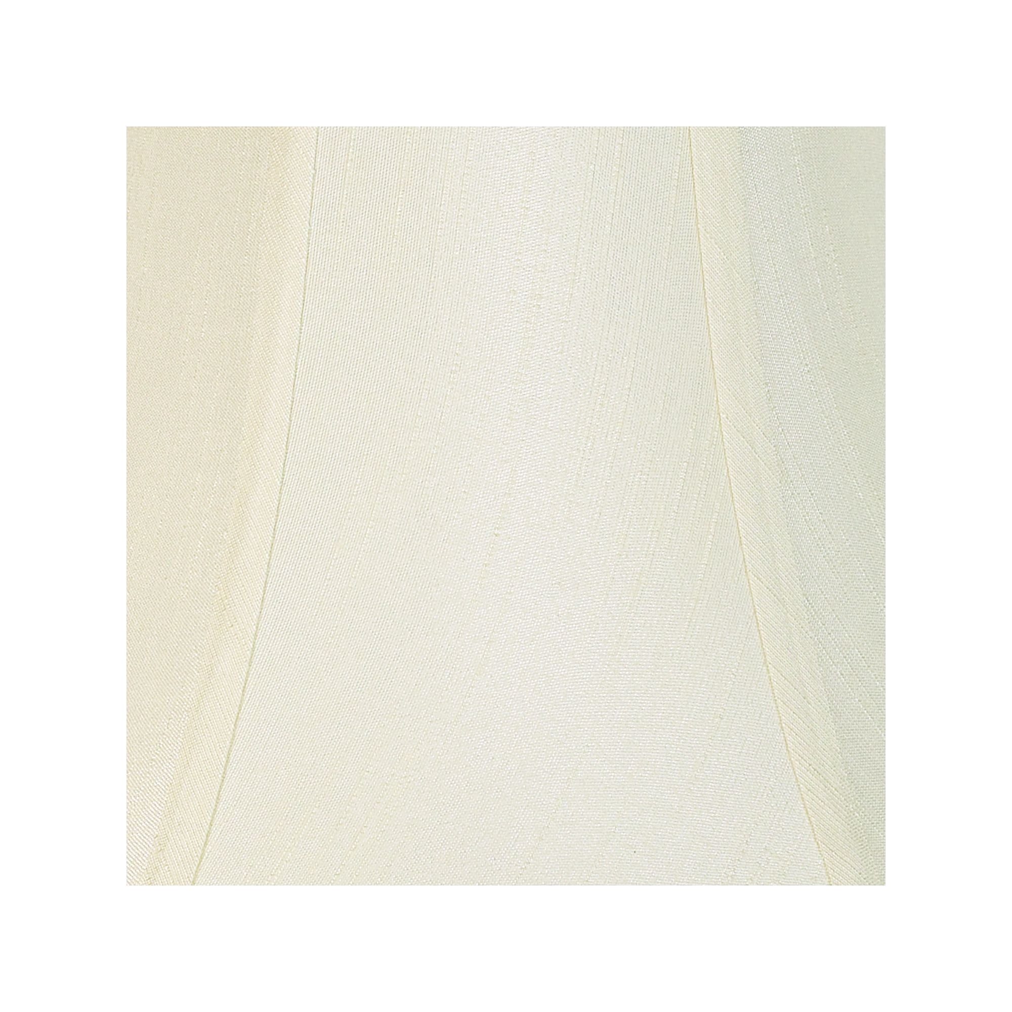 Imperial Shade Creme Medium Bell Lamp Shade 7" Top x 14" Bottom x 11" Slant x 10.5" High (Spider) Replacement with Harp and Finial