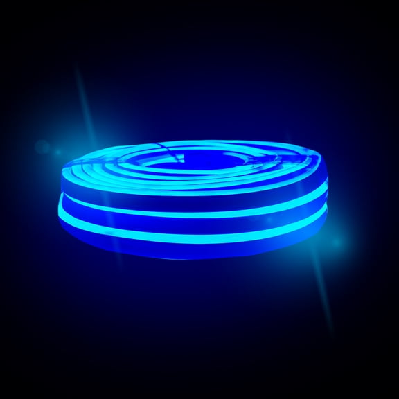 Manguera Navideña NaviColors Luz LED Neon Azul Doble Vista 10 metros