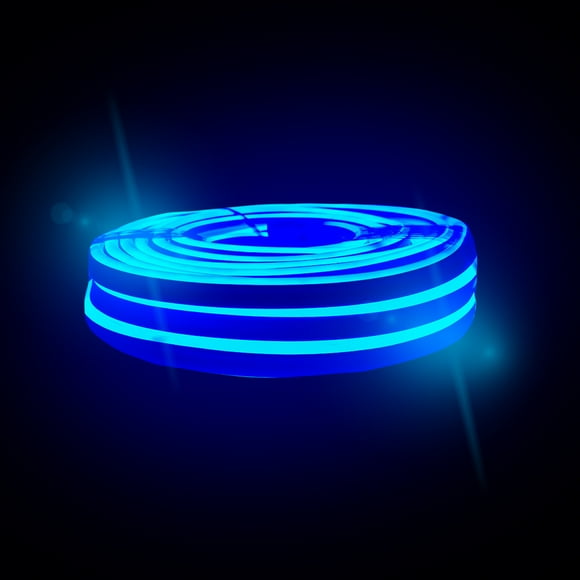 Manguera Navideña NaviColors Luz LED Neon Azul Doble Vista 10 metros