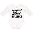 thumbnail image 3 of Inktastic My Aunt is a Bad Influence Boys or Girls Long Sleeve Baby Bodysuit, 3 of 5
