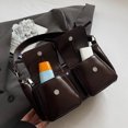thumbnail image 2 of Bolso Hombro A La Versátil para Axila Con Lazo Bolsillos Dobles Mujer Cuero PU Compras Fecha, 2 of 9