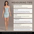 thumbnail image 5 of David’s Bridal, The Edit by DB Studio Women's Formal Iridescent Double Strap Draped Mini Dress, Short, Novelty, 5 of 8