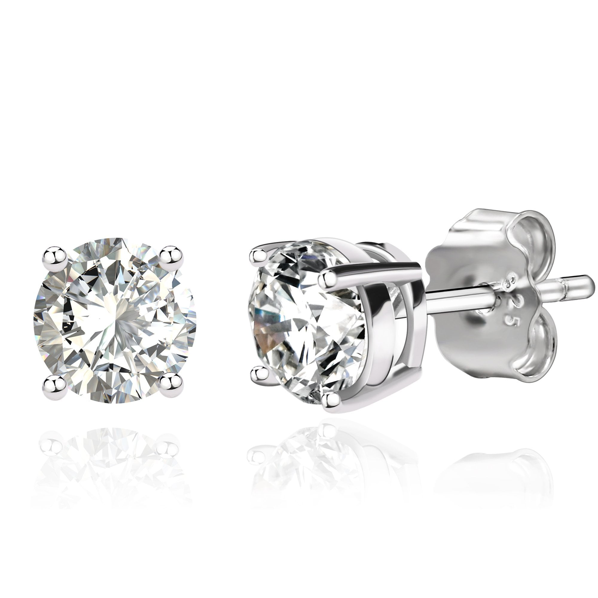Details about 2 Ct Zirconia Princess Cut Stud Earrings .925 Sterling Silver Details about 2 Ct Zirconia Princess Cut Stud Earrings .925 Sterling Silver