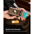thumbnail image 2 of REJODA-Airtag Wallet for Mens Compatible with Apple AirTag, RFID Blocking Leather Smart Mens Wallet Air Tag Wallets, Pop Up Card Holder with Coin Pocket and ID Window, 2 of 4