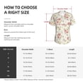 thumbnail image 4 of Yiaed Floral Print Women's T Shirt V-Neck Short Sleeve Shirt Casual Breathable Tee Summer Tops-Medium, 4 of 5