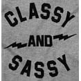 thumbnail image 2 of Classy and Sassy Attitude Quote Women's Plus Size Graphic Tee Brisco Brands 5X, 2 of 5