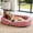 Pink, variant on 71" Human Dog Bed for Adult, Oversized Orthopedic Memory Foam Pet Bed with Pillow & Blanket, Washable Cover, for Home & Dorm, Pink