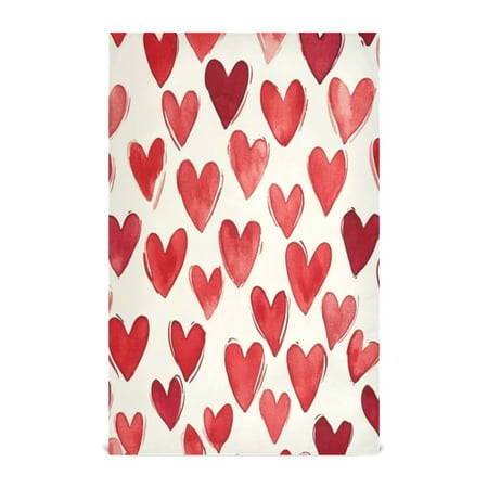 

Kitchen Towel 28x18 Inches x1，Plate Towel Decorative Towel Napkin Tea Towel Tea Towels For Kitchen Dish Cloths & Dish Towels Red Heart1