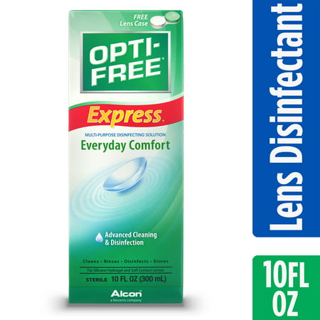 Opti-Free Express Contact Lens Solution Multipurpose Disinfecting Solution, 10 fl oz