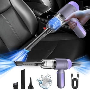 Dvkptbk Nettoyeur à vide Nettoilateur à vide sans fil à la maison Utilisation de voiture testée 5500Pa Haute aspiration puissante Portable petit nettoyant à vide maison Essentiels