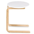 thumbnail image 4 of Topbuy Set de 2 Table d'Appoint Ronde Présentoir à Café Compact avec Poche de Rangement, 4 of 8