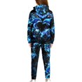 thumbnail image 3 of Uorisanigo Kids Sweatsuit Set 2PCS Pullover Sweatshirt and Sweatpants Set for Boys Girls Activewear Fall Winter Outfit, Stylish Blue Dolphin Print Hoodie & Pant Sets, 3 of 7