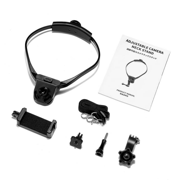 JGJJUGN Universal Neck Hanging Phone Stand, Lazy Neck Holder for Smartphone and Camera, Flexible Hands-Free Mount for Self-Timer, 180-Degree Angle Adjustable, Ideal for Sports and Live Streaming
