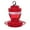 Red, variant on Jierger Hummingbird Feeders for Outdoors Hanging, Plastic Humming Bird Nectar Feeder with 5 Feeding Ports Bee Proof & Ant Moat Wild Bird Feeder for Outside, Red