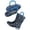 Dark Blue, variant on Waterproof Boots for Kids Shark Print Glossy Rubber Mid Calf Rain Boots Anti Slip Jumping Outdoor Rain Shoes with Easy Pull Carry Handles