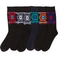 thumbnail image 2 of Sakkas Men's Classic Patterned Dress Socks Value 6-Pack - Design 22 - 10-13, 2 of 2
